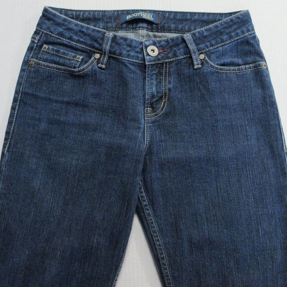 BOOTHEEL TRADING CO Kennett Beach CAPRI Skimmer Denim Jeans Sz 27/4 Cheryl Crow - Picture 5 of 12